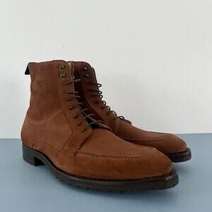 Olimpiadi St. Moritz Impronta Italian Brown Suede Lace Up Mens Boots